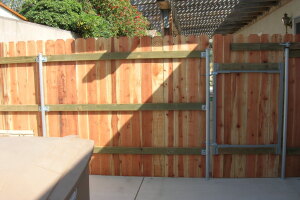 Carpentry Fence Gate Entrance - Carpentry