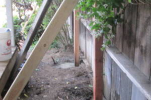 Carpentry Fence Leaning Repair - Carpentry