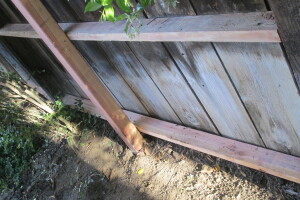 Carpentry Fence Leaning Repair - Carpentry