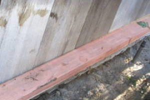 Carpentry Fence Leaning Repair - Carpentry