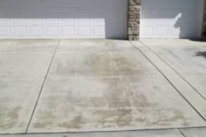 Landscaping Pressure Washing Driveway Spots - Landscaping