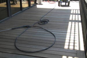 Landscaping Pressure Washing Wood Patio - Landscaping