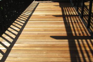 Landscaping Pressure Washing Wood Patio - Landscaping