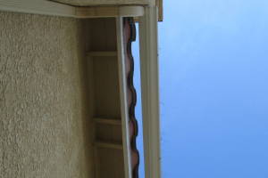 Landscaping Rain Gutter Bent Reattach - Landscaping