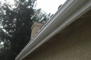 Landscaping Rain Gutter Bent Reattach - Landscaping