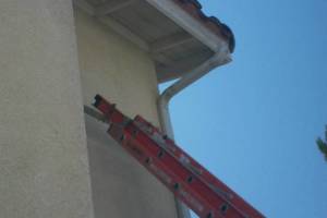 Landscaping Rain Gutter Broken Repair - Landscaping