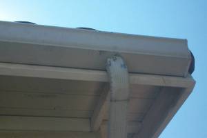 Landscaping Rain Gutter Broken Repair - Landscaping