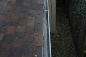 Landscaping Rain Gutter Cleaning Dirt Debris - Landscaping