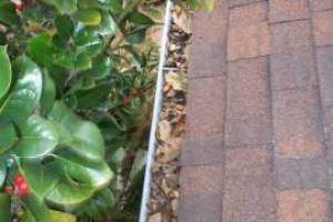 Landscaping Rain Gutter Cleaning Dirt Debris - Landscaping