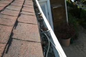 Landscaping Rain Gutter Cleaning Leaves - Landscaping