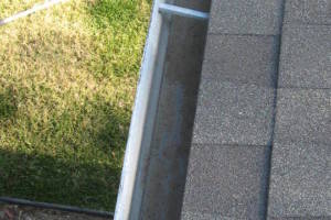 Landscaping Rain Gutter Leaves Debris Cleaning - Landscaping