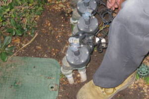 Landscaping Sprinkler Wiring Timer Replace - Landscaping