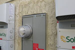 Painting Stucco Electrical Panel Texture - Painting