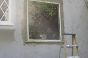 Painting Stucco Window Wall Cracks - Painting