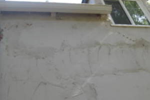 Painting Stucco Window Wall Cracks - Painting