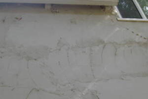 Painting Stucco Window Wall Cracks - Painting