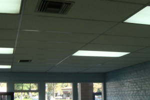 Malibu Drop Ceiling Tile Installed T Bar Grid Repaired