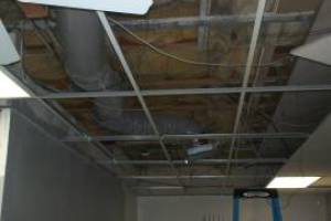 Repair Drop Ceiling Tiles Lighting Installed - Repair