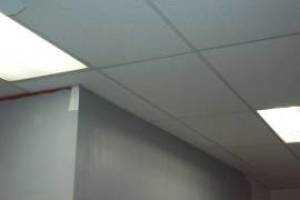 Oak Park Drop Ceiling Tile Installed T Bar Grid Repaired