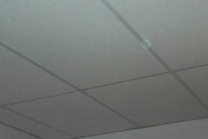 Studio City Drop Ceiling Tile Installed T Bar Grid Repaired