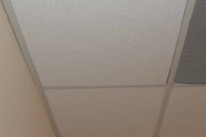 Santa Monica Drop Ceiling Tile Installed T Bar Grid Repaired