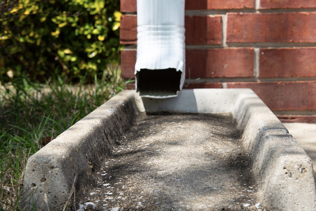 photo of a downspout