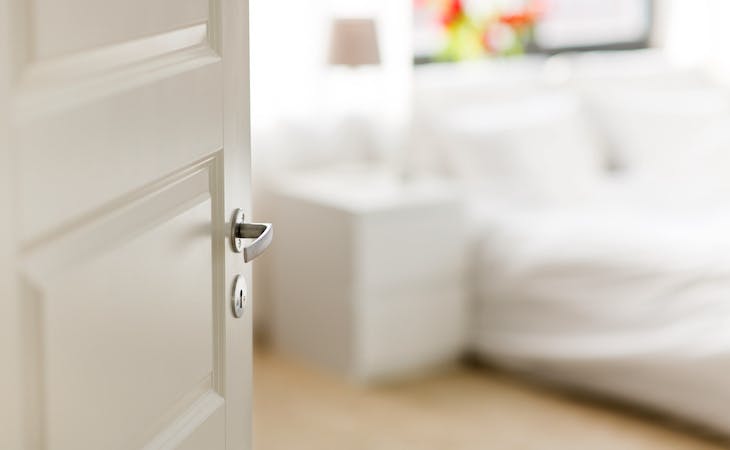 Image of bedroom door Malibu Santa Clarita